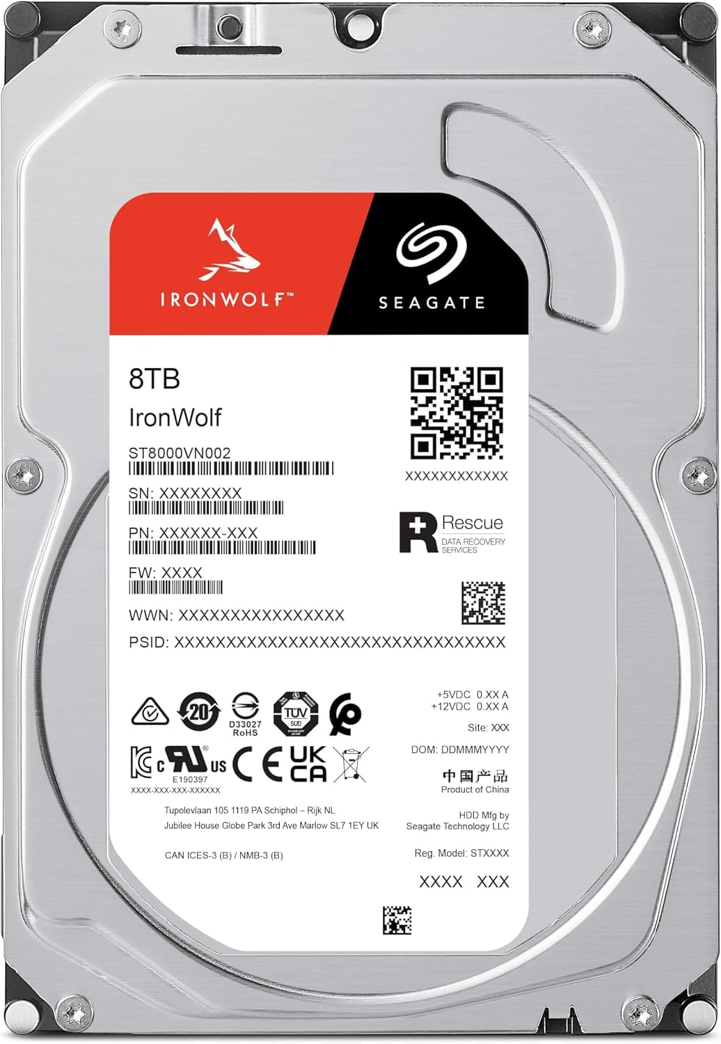 هارد دیسک داخلی NAS Seagate IronWolf 10TB CMR مدل ST10000VN000 هارد دیسک داخلی NAS Seagate IronWolf 10TB CMR مدل ST10000VN000