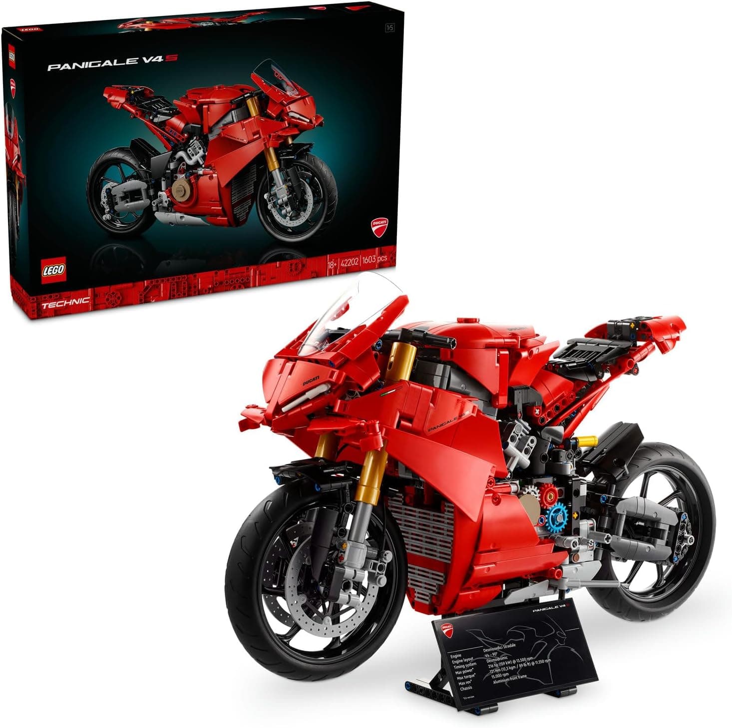 لگو Technic Ducati Panigale V4 S موتورسیکلت مدل 42202 لگو Technic Ducati Panigale V4 S موتورسیکلت مدل 42202