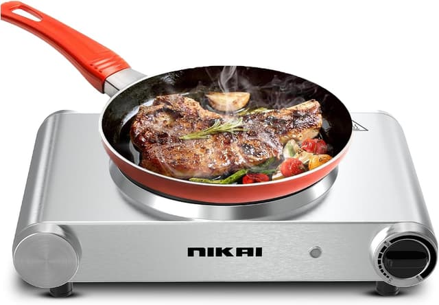 اجاق برقی Nikai تکشعله 1500W با ترموستات مدل NKTOE4N2 اجاق برقی Nikai تکشعله 1500W با ترموستات مدل NKTOE4N2
