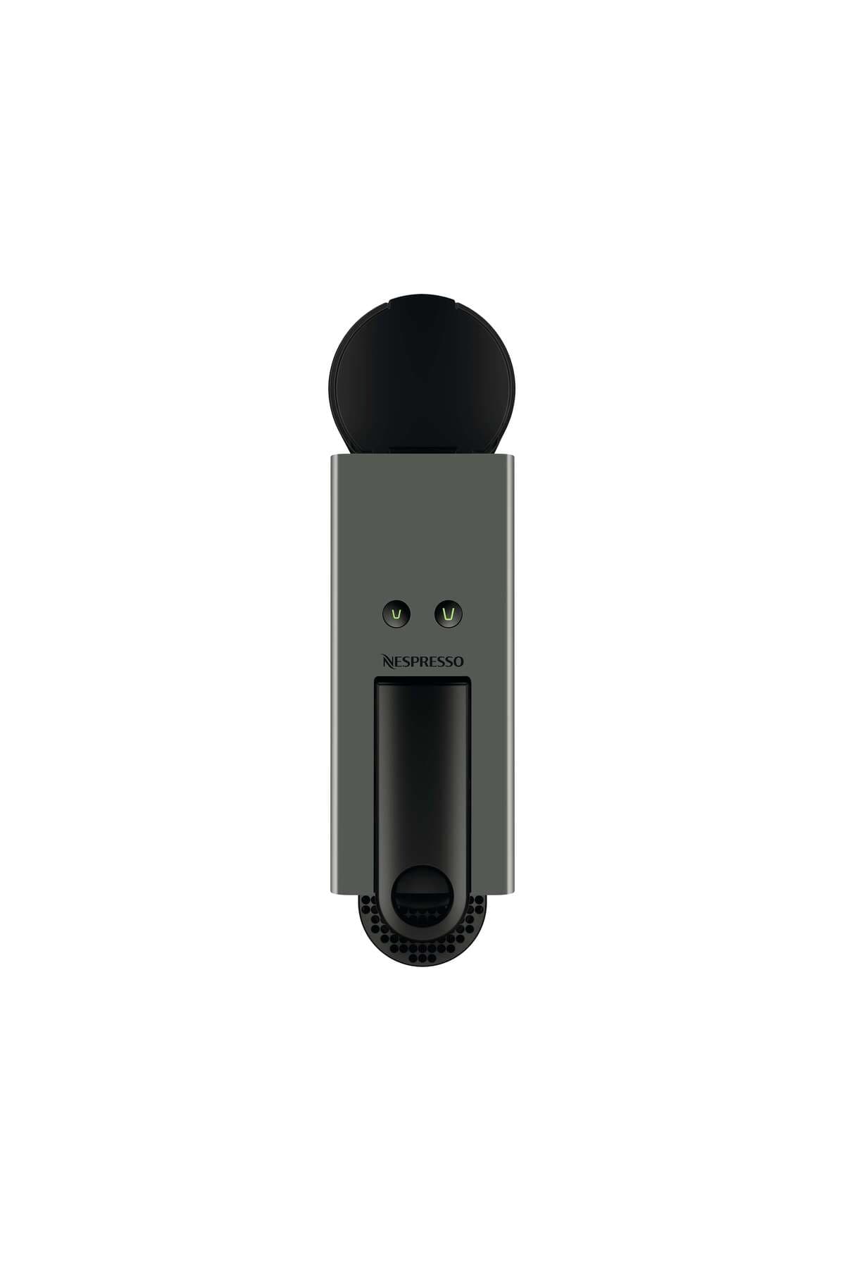 دستگاه قهوهساز Nespresso خاکستری Essenza Mini بههمراه کفساز شیر مدل C35 دستگاه قهوهساز Nespresso خاکستری Essenza Mini بههمراه کفساز شیر مدل C35