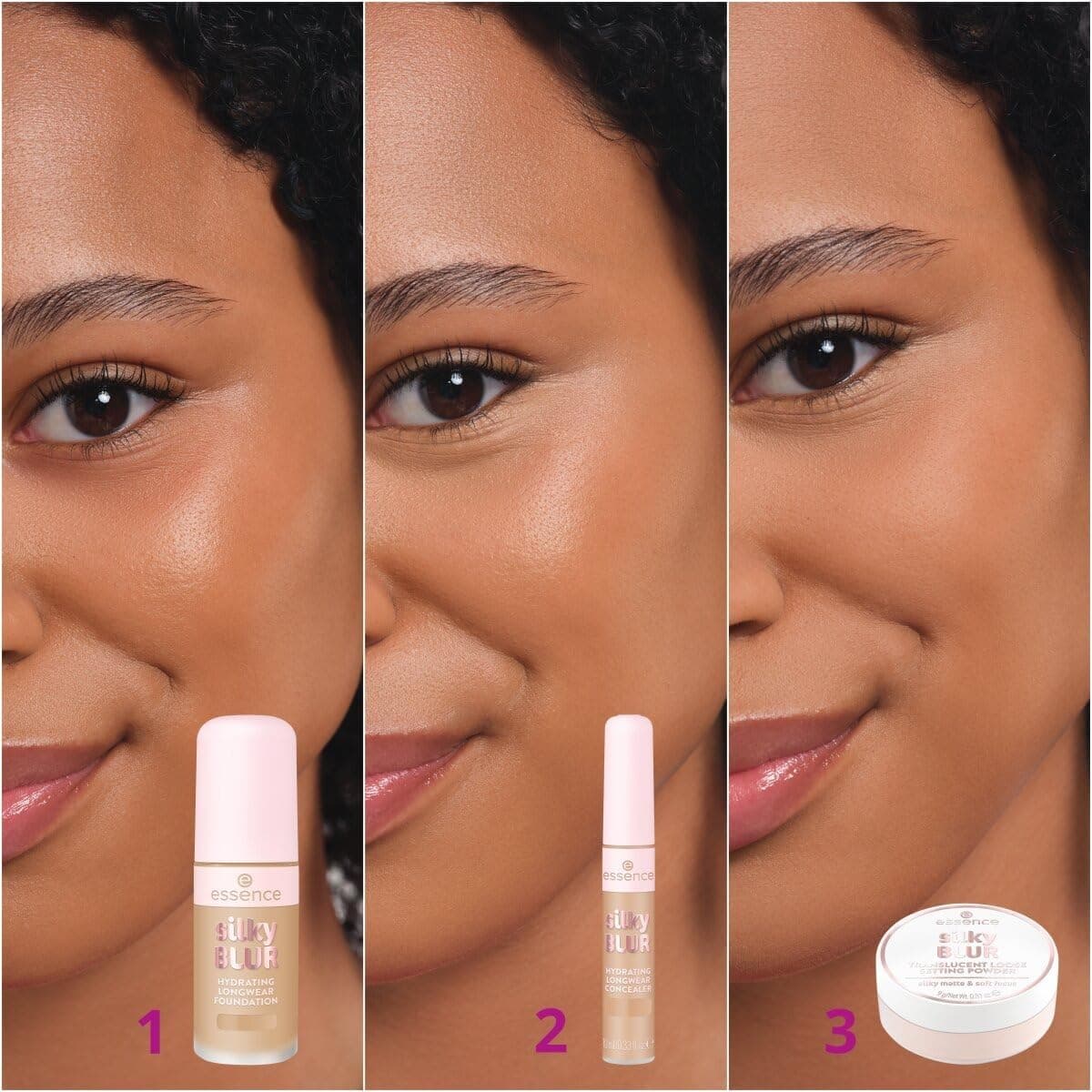 کرم پودر Essence Silky Blur آبرسان ماندگار مات شماره 155 نود 30ml کرم پودر Essence Silky Blur آبرسان ماندگار مات شماره 155 نود 30ml