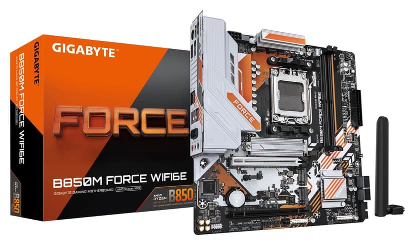 مادربرد Gigabyte مدل B850M FORCE WIFI6E با سوکت AM5 و حافظه DDR5 فرم فاکتور mATX مادربرد Gigabyte مدل B850M FORCE WIFI6E با سوکت AM5 و حافظه DDR5 فرم فاکتور mATX