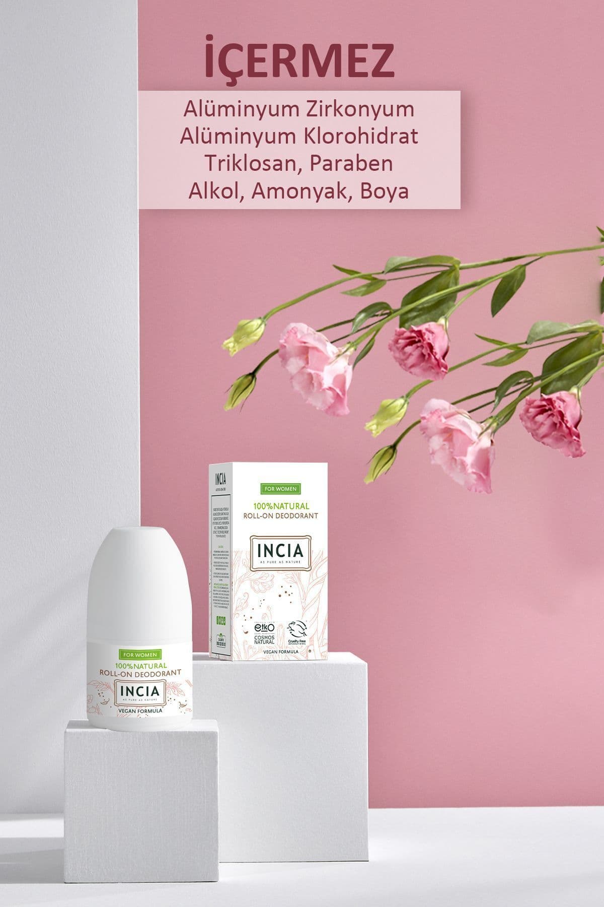 رولآن دئودورانت زنانه INCIA ضد بوی تعریق بدون ایجاد لک 50 ml رولآن دئودورانت زنانه INCIA ضد بوی تعریق بدون ایجاد لک 50 ml
