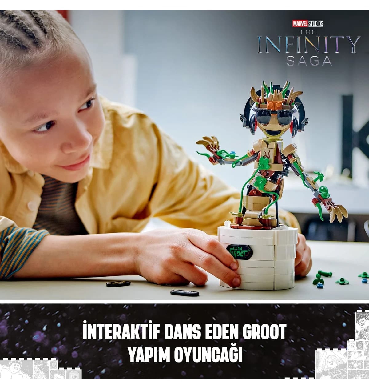 لگو Marvel Groot بالای 10 سال رقصان مدل 76297 459 قطعه لگو Marvel Groot بالای 10 سال رقصان مدل 76297 459 قطعه