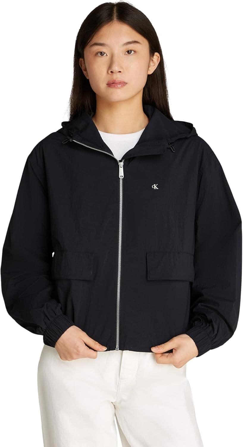 ژاکت بادگیر زنانه Calvin Klein از جنس پنبه و نایلون ژاکت بادگیر زنانه Calvin Klein از جنس پنبه و نایلون