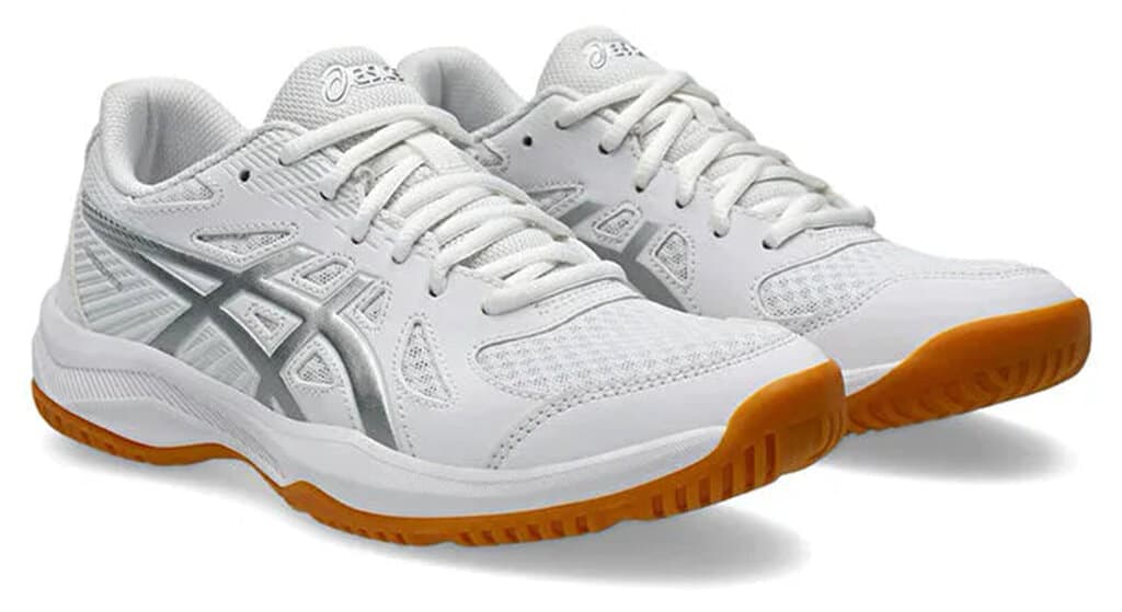 کفش والیبال زنانه Asics سفید مدل Upcourt 6 کفش والیبال زنانه Asics سفید مدل Upcourt 6