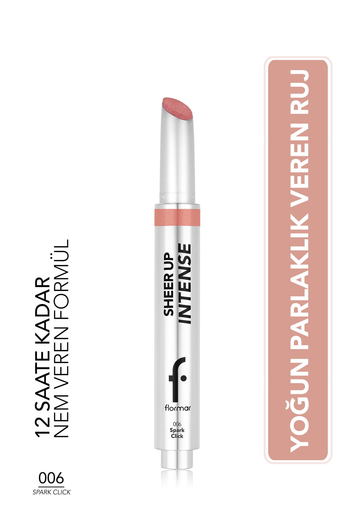 رژ لب ژلی Flormar Sheer Up Intense با بافت کرمی و جلوه براق مدل 006 Spark Click رژ لب ژلی Flormar Sheer Up Intense با بافت کرمی و جلوه براق مدل 006 Spark Click