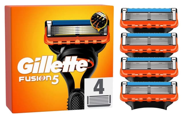 تیغ یدک اصلاح Gillette مدل Fusion بسته 4 عددی تیغ یدک اصلاح Gillette مدل Fusion بسته 4 عددی