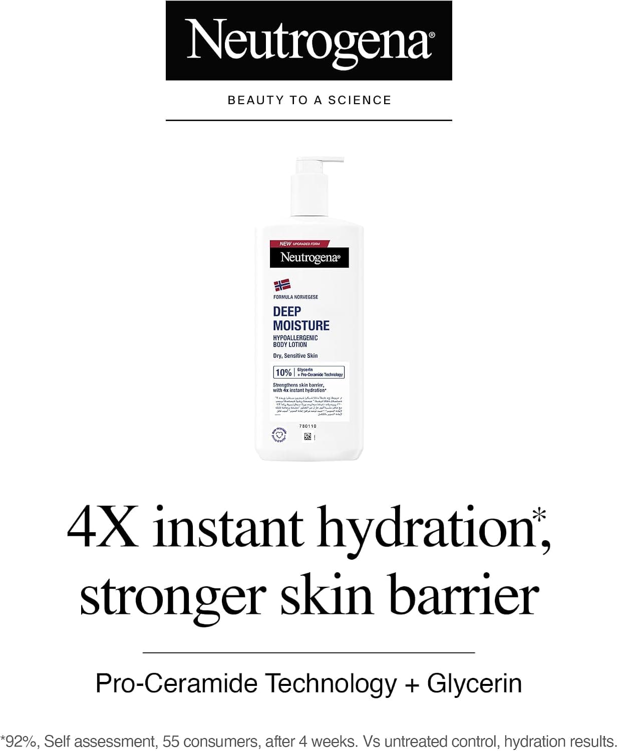 لوسیون بدن پوست خشک Neutrogena Norwegian Formula با رطوبترسانی عمیق 400ml لوسیون بدن پوست خشک Neutrogena Norwegian Formula با رطوبترسانی عمیق 400ml