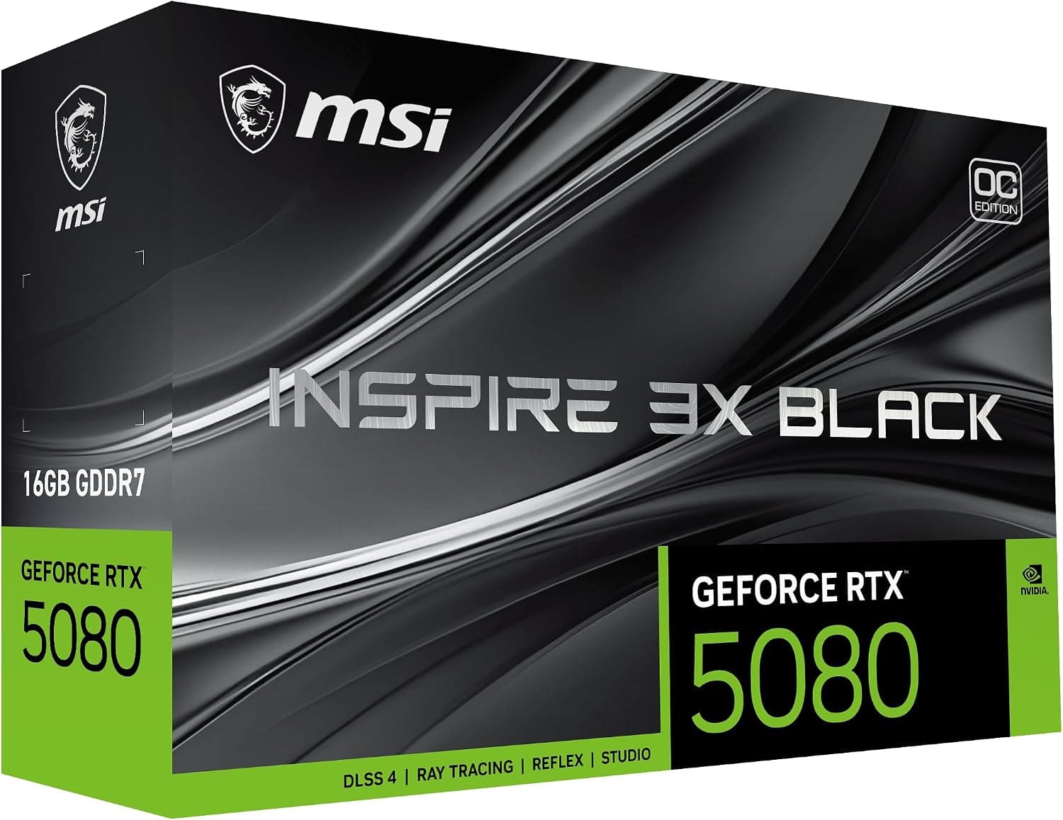 کارت گرافیک MSI GeForce RTX 5080 16G INSPIRE 3X OC مشکی کارت گرافیک MSI GeForce RTX 5080 16G INSPIRE 3X OC مشکی
