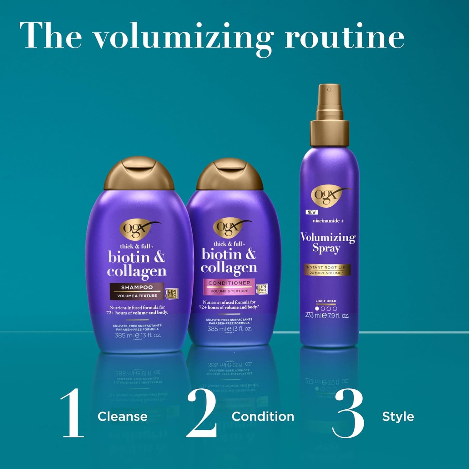 شامپو OGX مدل Thick & Full+ Biotin & Collagen 385ML شامپو OGX مدل Thick & Full+ Biotin & Collagen 385ML