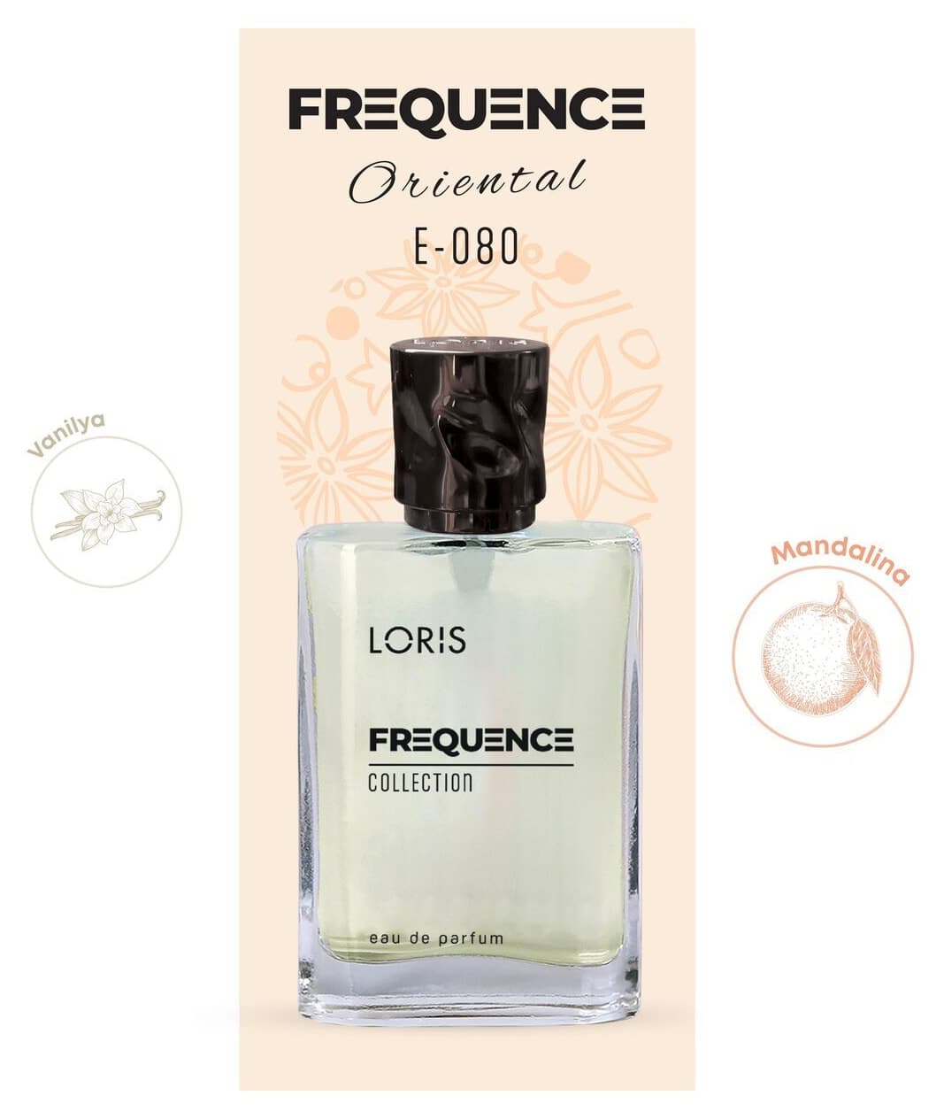 ادوپرفیوم مردانه Loris رایحه میوه و مرکبات مدل E-80 Frequence 50 ml ادوپرفیوم مردانه Loris رایحه میوه و مرکبات مدل E-80 Frequence 50 ml