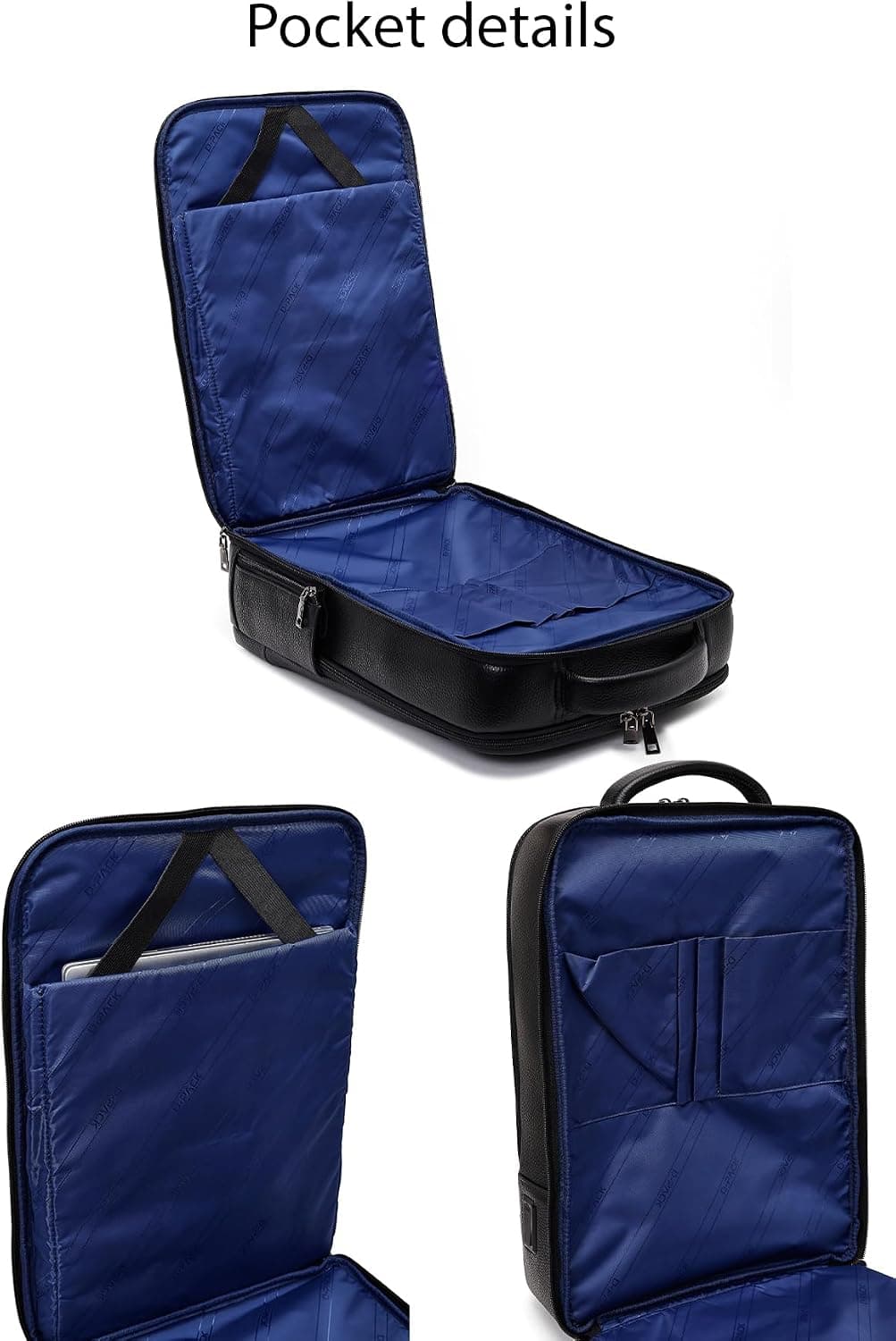 کوله پشتی یونیسکس Derimod D-Pack مشکی چرمی تکنولوژیک مدل 25WBD3005FT کوله پشتی یونیسکس Derimod D-Pack مشکی چرمی تکنولوژیک مدل 25WBD3005FT