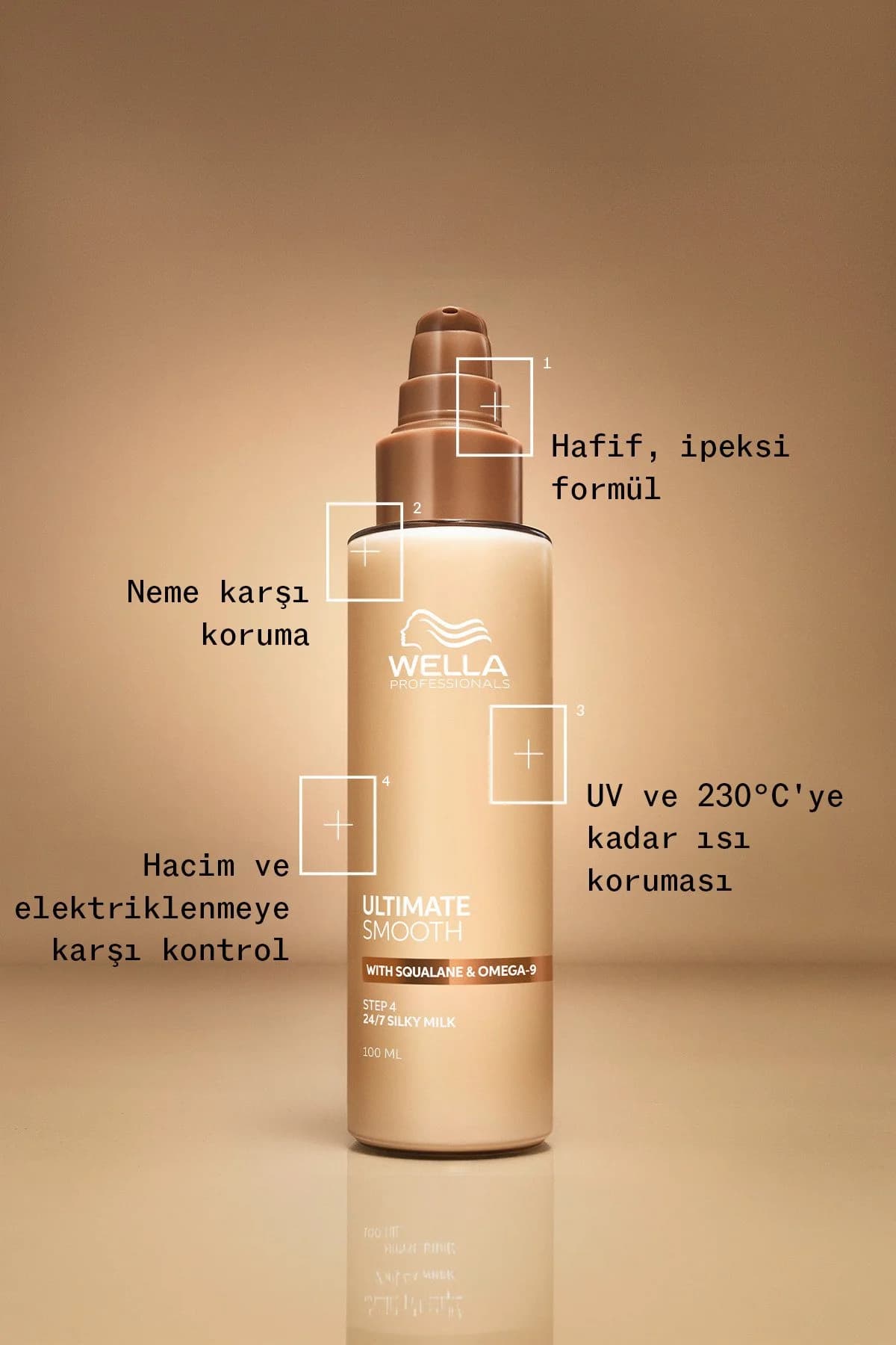 شیر مو بدون شستشو Wella Professionals Ultimate Smooth برای موهای خشک 100ML شیر مو بدون شستشو Wella Professionals Ultimate Smooth برای موهای خشک 100ML