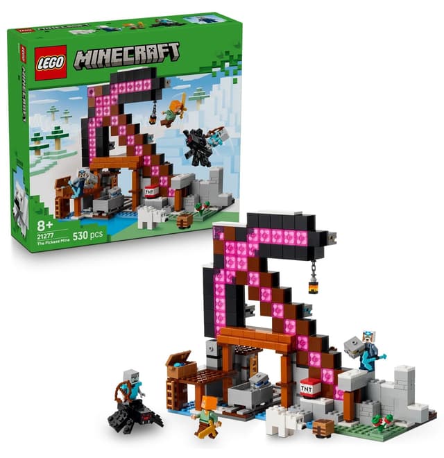 لگو 21277 Minecraft 8+ معدن کلنگ، 530 قطعه لگو 21277 Minecraft 8+ معدن کلنگ، 530 قطعه