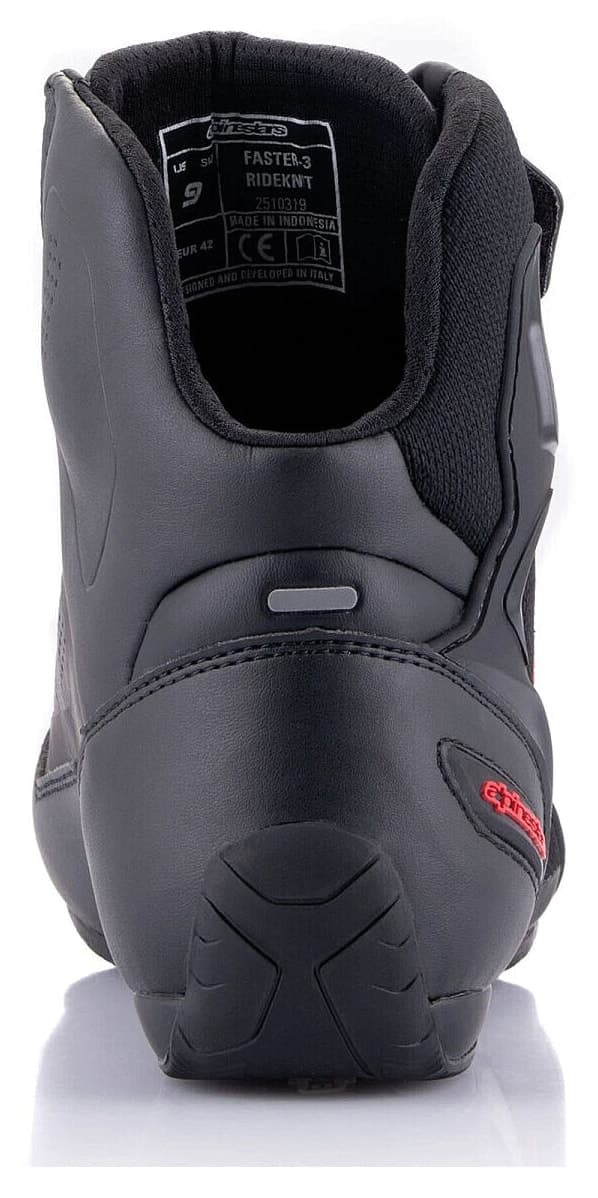 بوت موتورسواری محافظدار Alpinestars Faster-3 Rideknit سیاه خاکستری قرمز بوت موتورسواری محافظدار Alpinestars Faster-3 Rideknit سیاه خاکستری قرمز