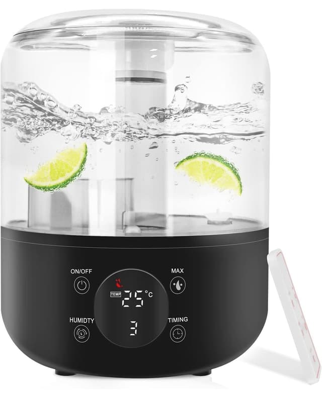 دستگاه بخور و رطوبتساز هوا ROBEVE اولتراسونیک 4 Litre با رطوبتسنج و دماسنج دیجیتال مدل J001 Touch دستگاه بخور و رطوبتساز هوا ROBEVE اولتراسونیک 4 Litre با رطوبتسنج و دماسنج دیجیتال مدل J001 Touch