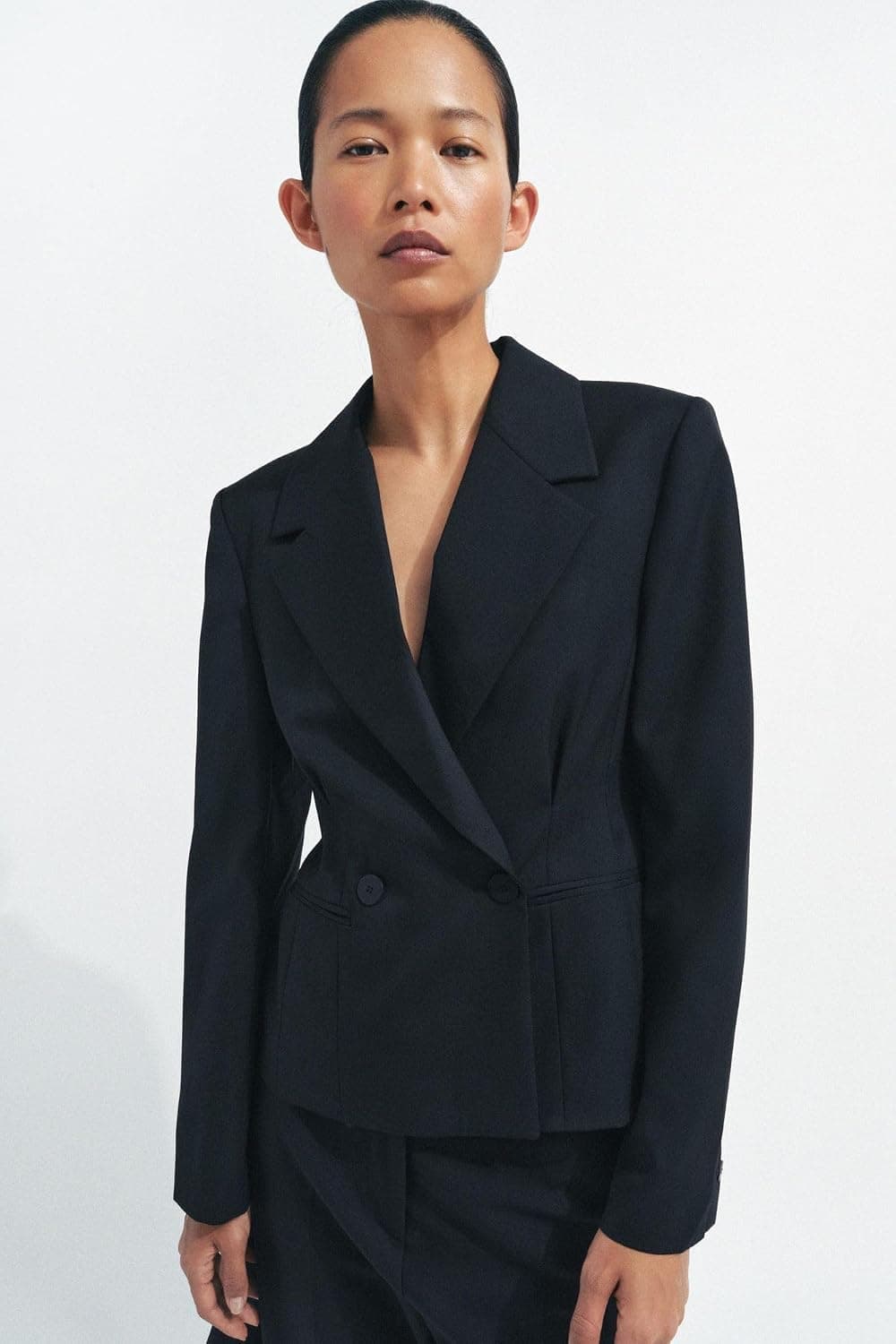 بلیزر مردانه Zara پشم مخلوط سیاه Zw Collectıon سایز XL بلیزر مردانه Zara پشم مخلوط سیاه Zw Collectıon سایز XL