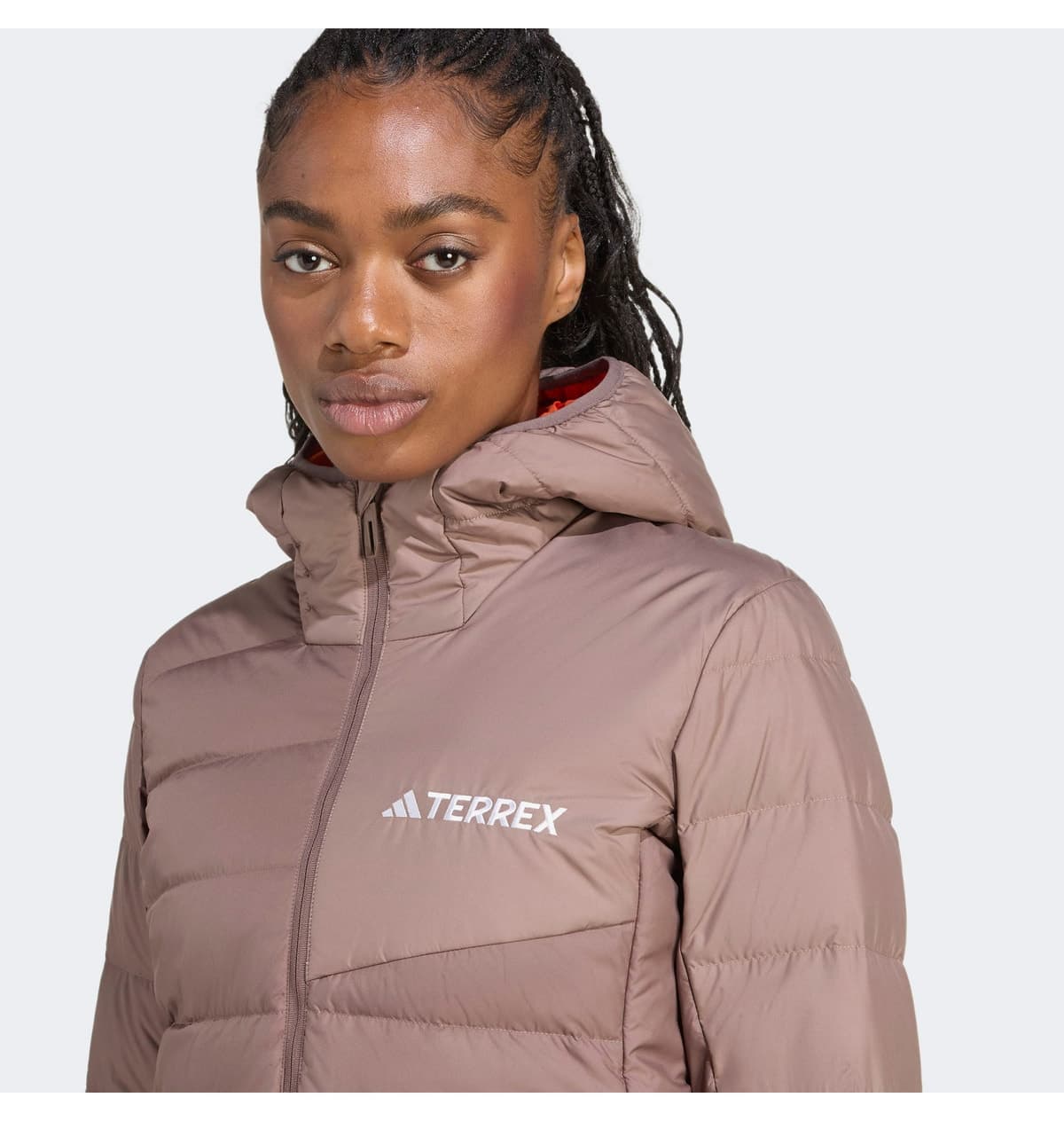 کاپشن زنانه adidas Terrex Multi Light Down Climawarm کلاهدار قهوهای پیادهروی کاپشن زنانه adidas Terrex Multi Light Down Climawarm کلاهدار قهوهای پیادهروی