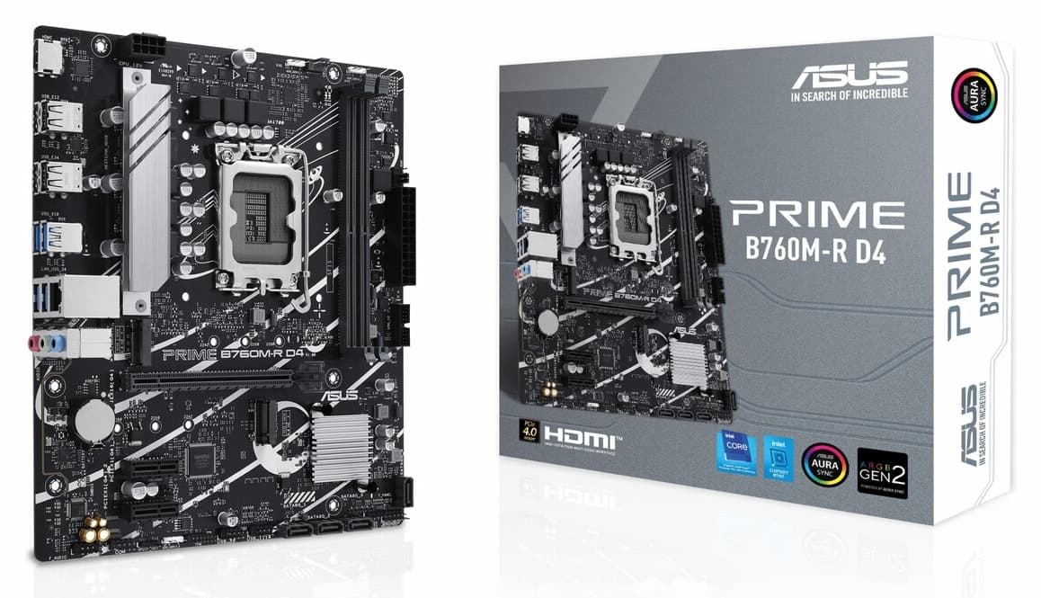 مادربرد ASUS مدل Prime B760M-R D4 mATX DDR4 5333MHz سوکت 1700P مادربرد ASUS مدل Prime B760M-R D4 mATX DDR4 5333MHz سوکت 1700P