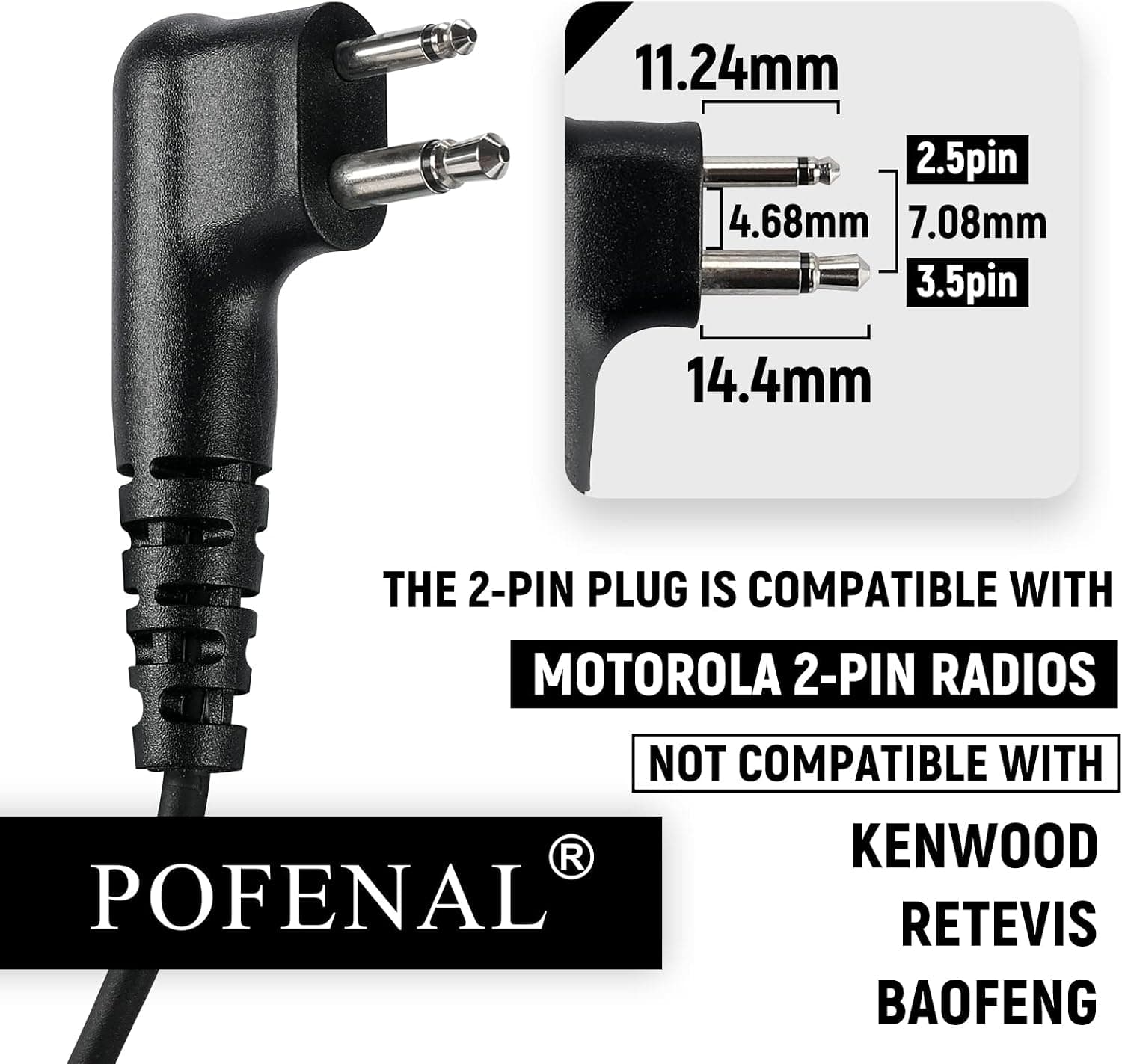 هندزفری آکوستیک تیوب 2 پین POFENAL با میکروفون PTT بزرگ مدل RDM2070D سازگار با بیسیم Motorola CLS1410 CLS1110 CP200 GP300 GP2000 Bearcom BC120 BC130، 1 بسته هندزفری آکوستیک تیوب 2 پین POFENAL با میکروفون PTT بزرگ مدل RDM2070D سازگار با بیسیم Motorola CLS1410 CLS1110 CP200 GP300 GP2000 Bearcom BC120 BC130، 1 بسته