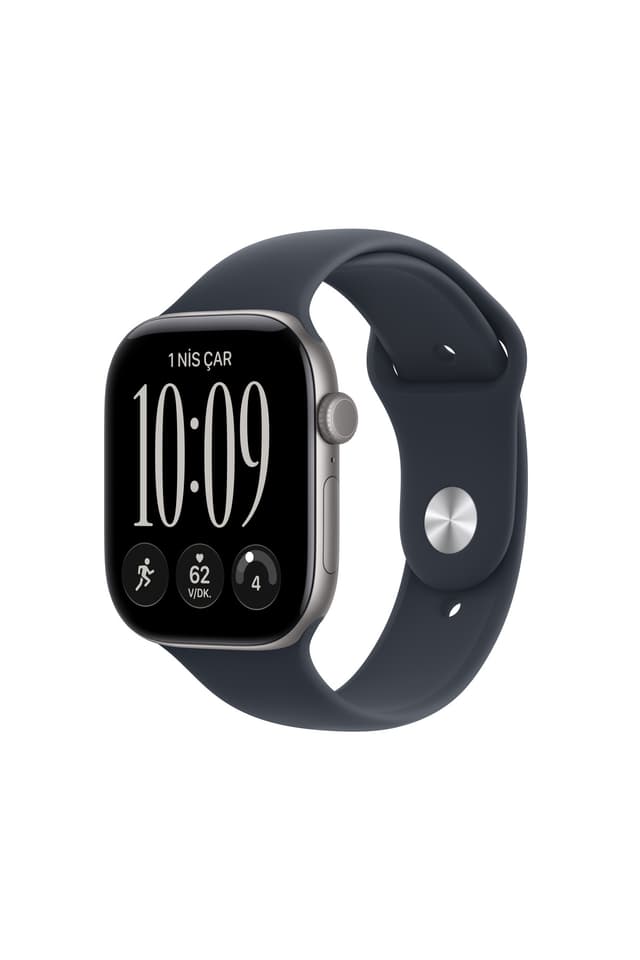 ساعت هوشمند Apple Watch Series 12 GPS 46mm با بدنه آلومینیومی خاکستری فضایی و بند ورزشی سرمهای M/L ساعت هوشمند Apple Watch Series 12 GPS 46mm با بدنه آلومینیومی خاکستری فضایی و بند ورزشی سرمهای M/L