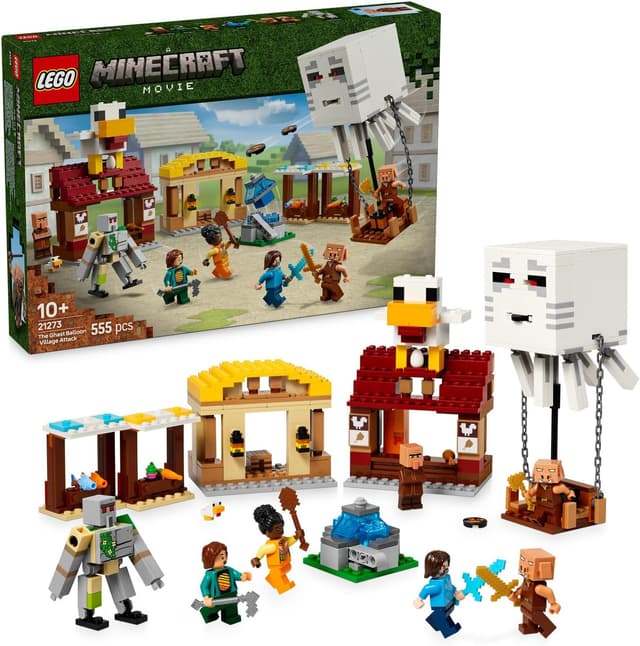 لگو 21273 Minecraft حمله بالن هورتلاک به روستا لگو 21273 Minecraft حمله بالن هورتلاک به روستا