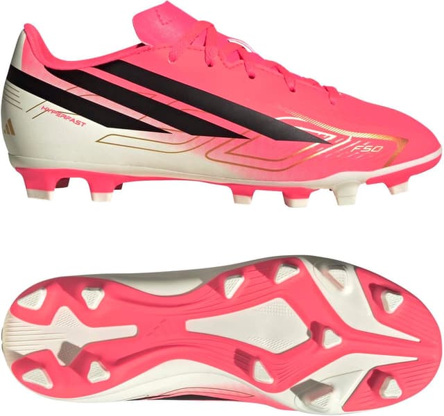 کفش فوتبال استوک بچگانه adidas F50 Hyperfast Club FG کفش فوتبال استوک بچگانه adidas F50 Hyperfast Club FG