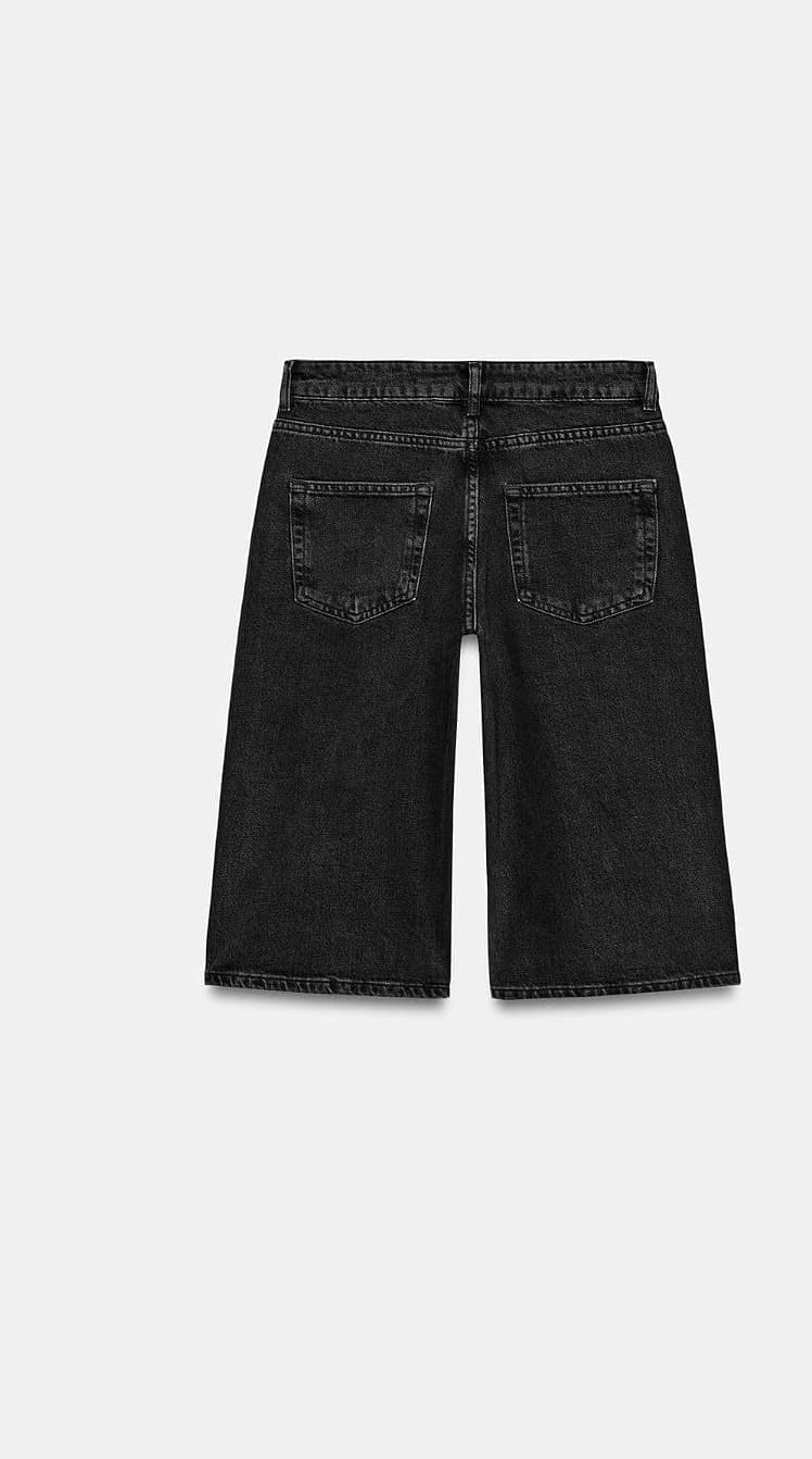 برمودا جین زنانه Zara کمر متوسط ZW COLLECTION برمودا جین زنانه Zara کمر متوسط ZW COLLECTION