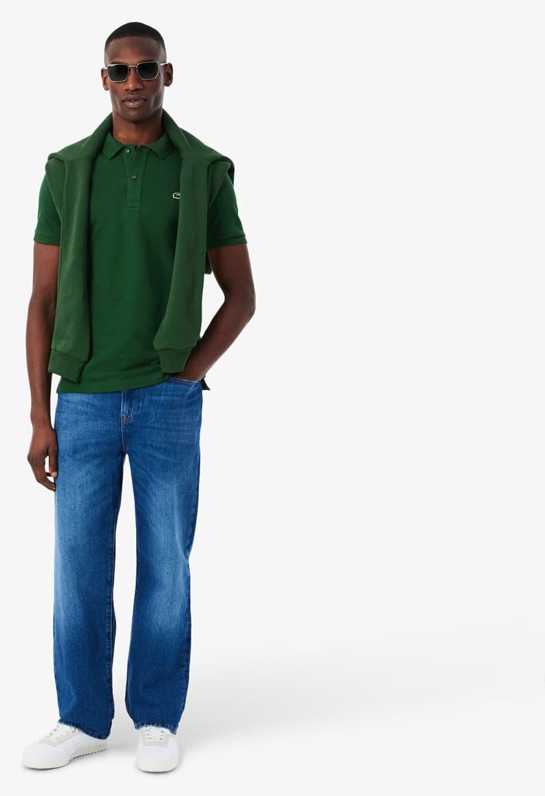 پولوشرت مردانه Lacoste سبز اسلیمفیت مدل L.12.12 پولوشرت مردانه Lacoste سبز اسلیمفیت مدل L.12.12