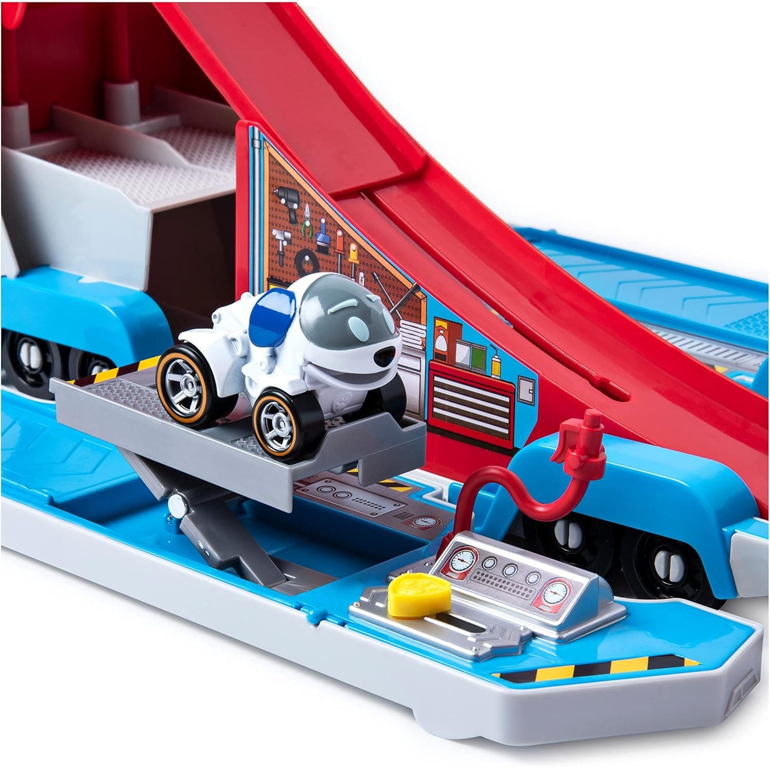 مجموعه پیست بازی کودکان Paw Patrol تبدیلشونده 2-in-1 برای خودروهای فلزی True Metal مدل PAW Patroller مجموعه پیست بازی کودکان Paw Patrol تبدیلشونده 2-in-1 برای خودروهای فلزی True Metal مدل PAW Patroller