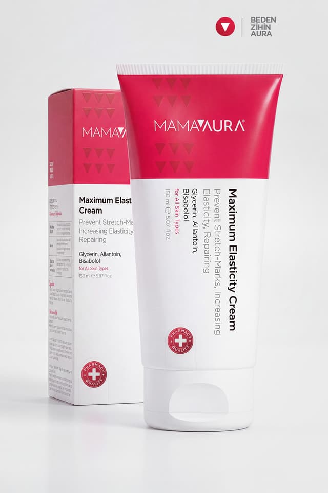 کرم ضد ترک مخصوص بانوان باردار MAMAAURA با کشسانی حداکثری 150 ml کرم ضد ترک مخصوص بانوان باردار MAMAAURA با کشسانی حداکثری 150 ml