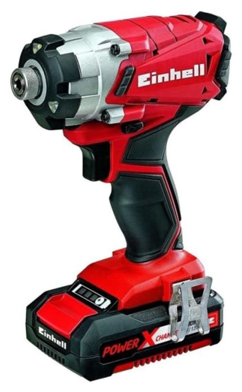 پیچگوشتی شارژی ضربهای Einhell با 18V و 2.5 Ah مدل Te-Ci 18/1 Li پیچگوشتی شارژی ضربهای Einhell با 18V و 2.5 Ah مدل Te-Ci 18/1 Li