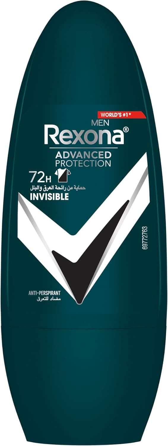 دئودورانت رولآن مردانه Rexona نامرئی با محافظت مداوم 72 ساعته 50 ml دئودورانت رولآن مردانه Rexona نامرئی با محافظت مداوم 72 ساعته 50 ml