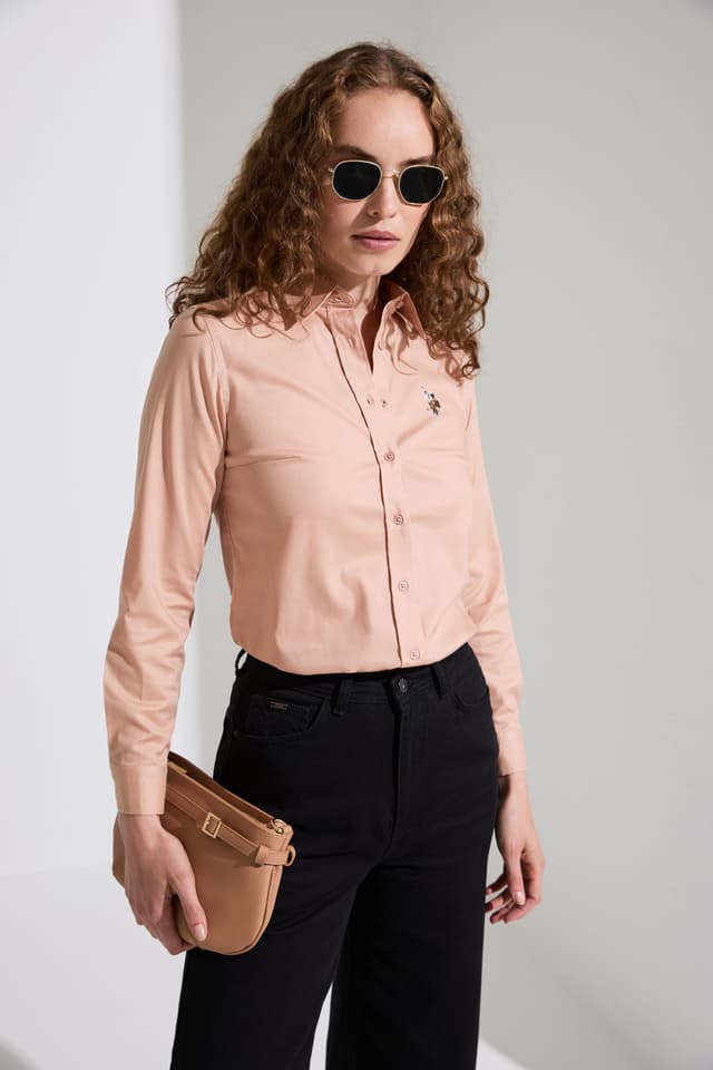 پیراهن زنانه U.S. Polo Assn. صورتی آستینبلند مدل 50329503-VR172 پیراهن زنانه U.S. Polo Assn. صورتی آستینبلند مدل 50329503-VR172