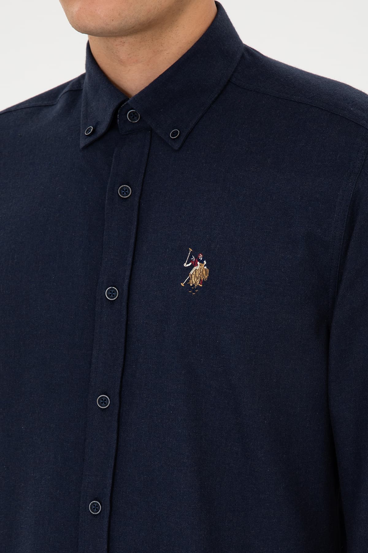 پیراهن مردانه U.S. Polo Assn. آستین بلند سرمهای مدل 50308459-VR033 پیراهن مردانه U.S. Polo Assn. آستین بلند سرمهای مدل 50308459-VR033