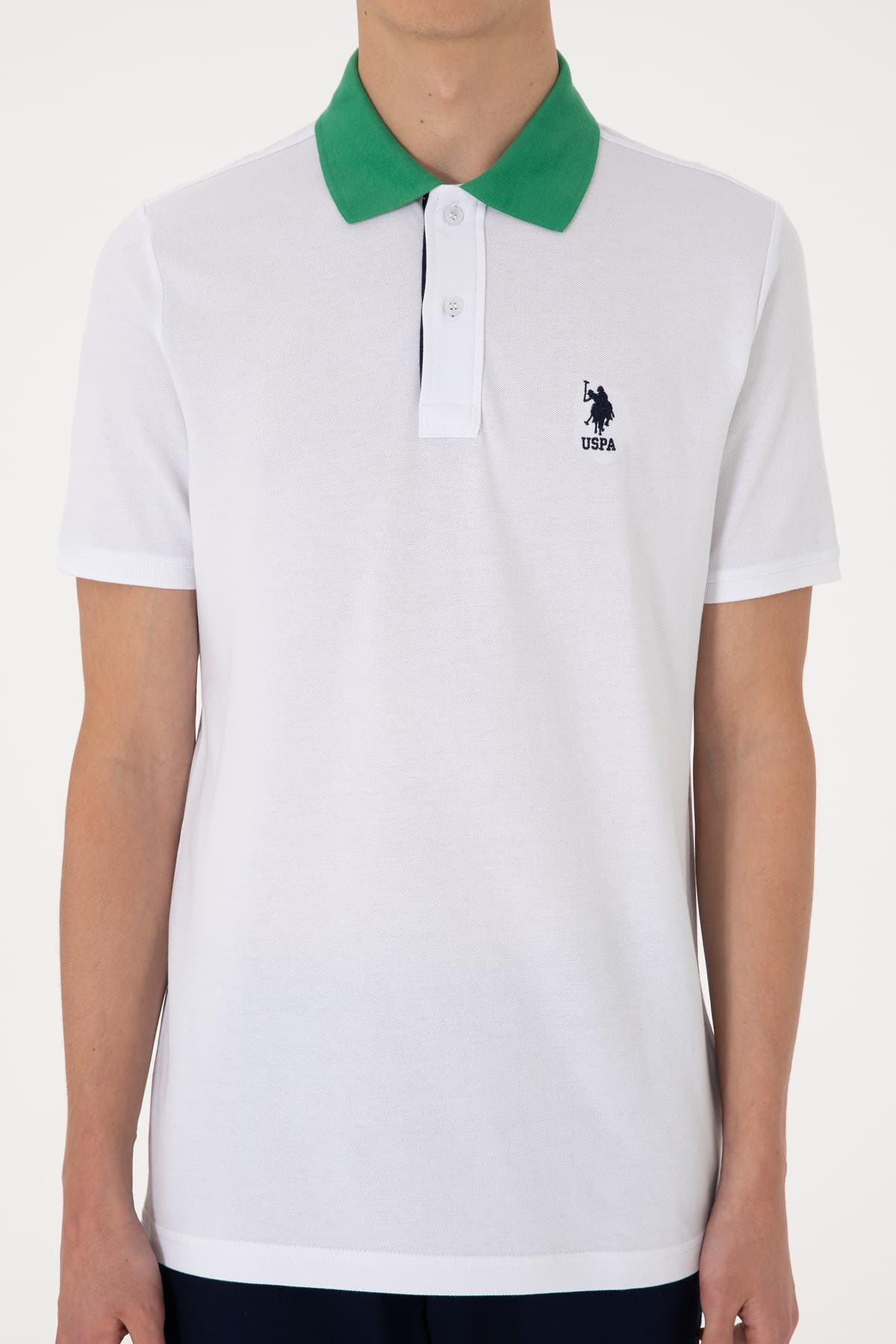 تیشرت مردانه U.S. Polo Assn. یقه پولو فیت معمولی سفید مدل 50306809-VR013 تیشرت مردانه U.S. Polo Assn. یقه پولو فیت معمولی سفید مدل 50306809-VR013