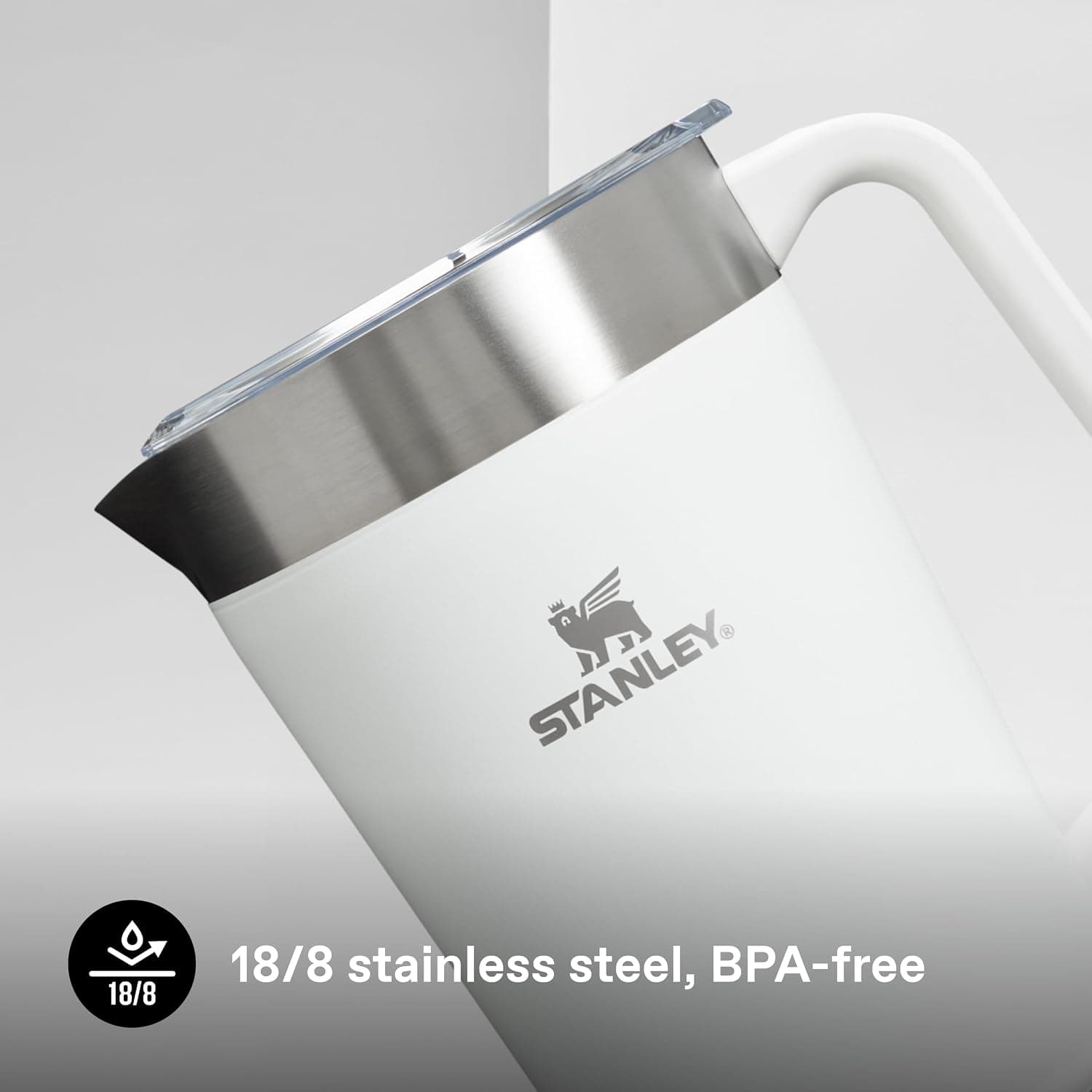پارچ Stanley استیل ضدزنگ 1.9 لیتری مدل Stay Chill سفید پارچ Stanley استیل ضدزنگ 1.9 لیتری مدل Stay Chill سفید