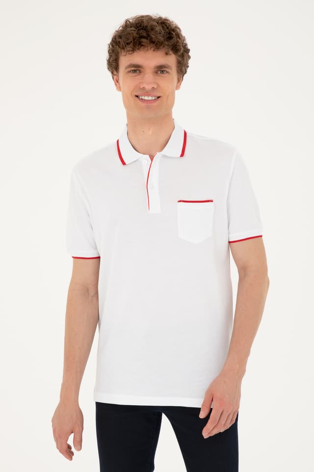 تیشرت مردانه U.S. Polo Assn. یقه پولو فیت معمولی سفید مدل 50287108-VR013 تیشرت مردانه U.S. Polo Assn. یقه پولو فیت معمولی سفید مدل 50287108-VR013