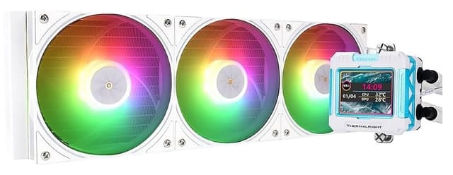 خنککننده مایع پردازنده سازگار با Intel و AMD Thermalright ARGB 360mm مدل Frozen Warframe 360 BW خنککننده مایع پردازنده سازگار با Intel و AMD Thermalright ARGB 360mm مدل Frozen Warframe 360 BW