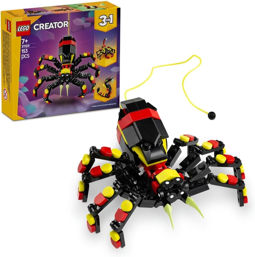 لگو Creator 3in1 حیوانات وحشی Surprising Spider مدل 31159 لگو Creator 3in1 حیوانات وحشی Surprising Spider مدل 31159