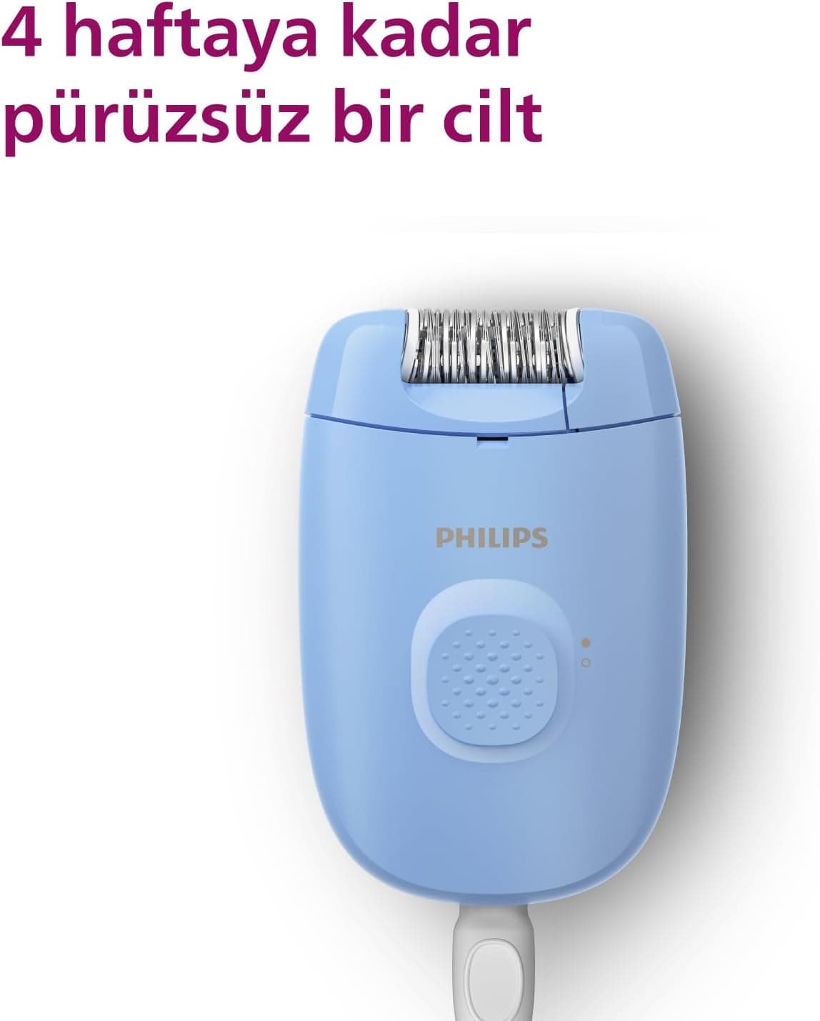 دستگاه اپیلاتور PHILIPS جمعوجور با سری قابل شستوشو، سیمدار، آبی مدل BRE228/05 دستگاه اپیلاتور PHILIPS جمعوجور با سری قابل شستوشو، سیمدار، آبی مدل BRE228/05