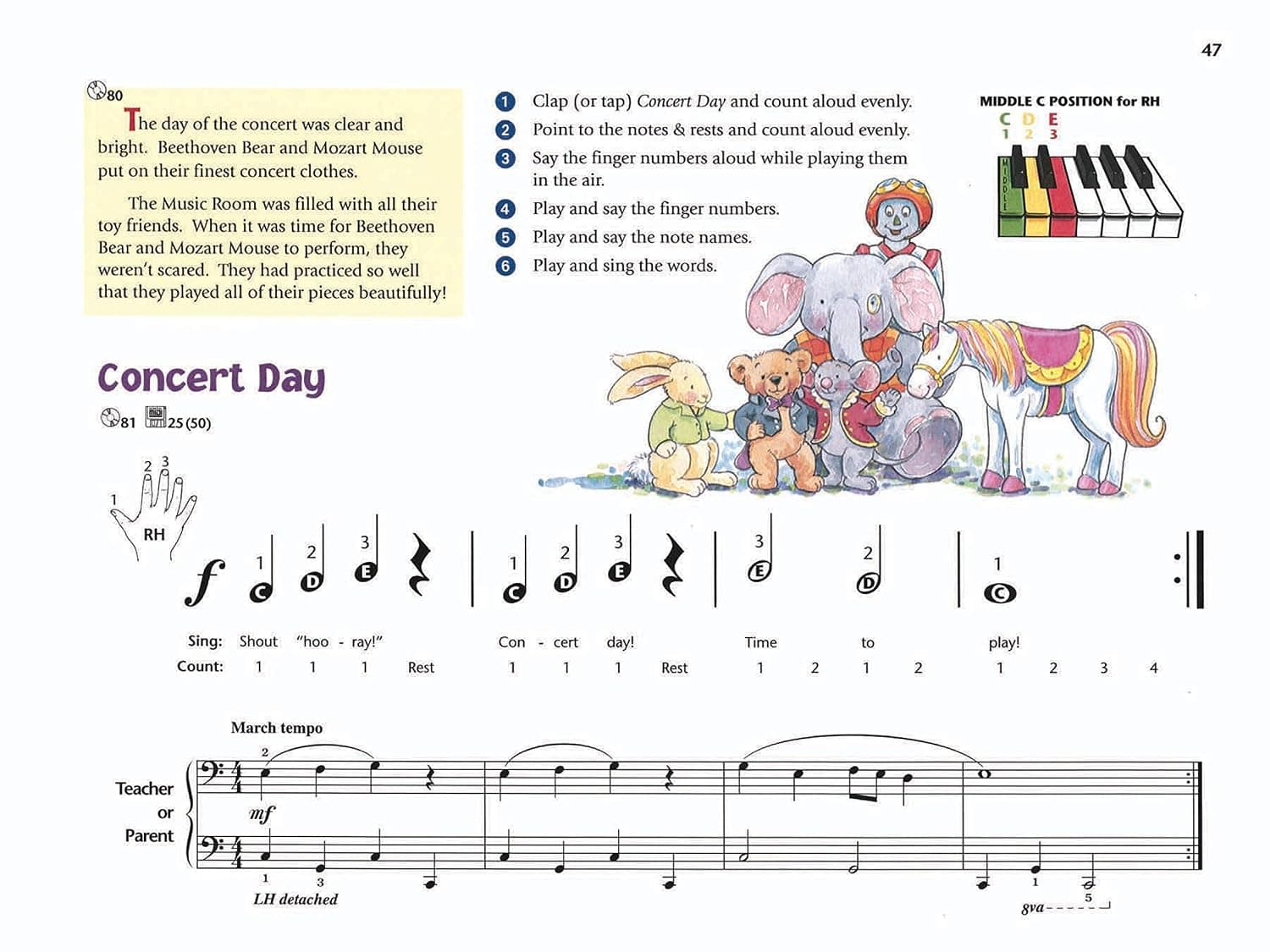 کتاب آموزش موسیقی کودکان Music for Little Mozarts اثر Christine H Barden جلد 1 کتاب آموزش موسیقی کودکان Music for Little Mozarts اثر Christine H Barden جلد 1