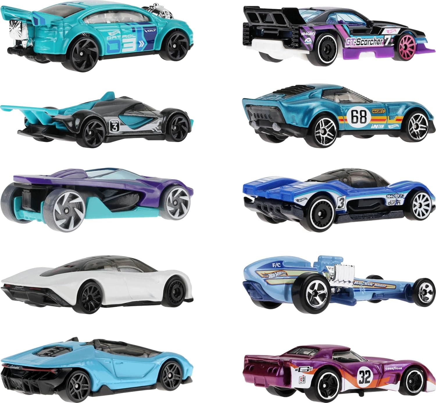 مجموعه ۱۰تایی خودروهای مسابقهای Hot Wheels مجموعه ۱۰تایی خودروهای مسابقهای Hot Wheels