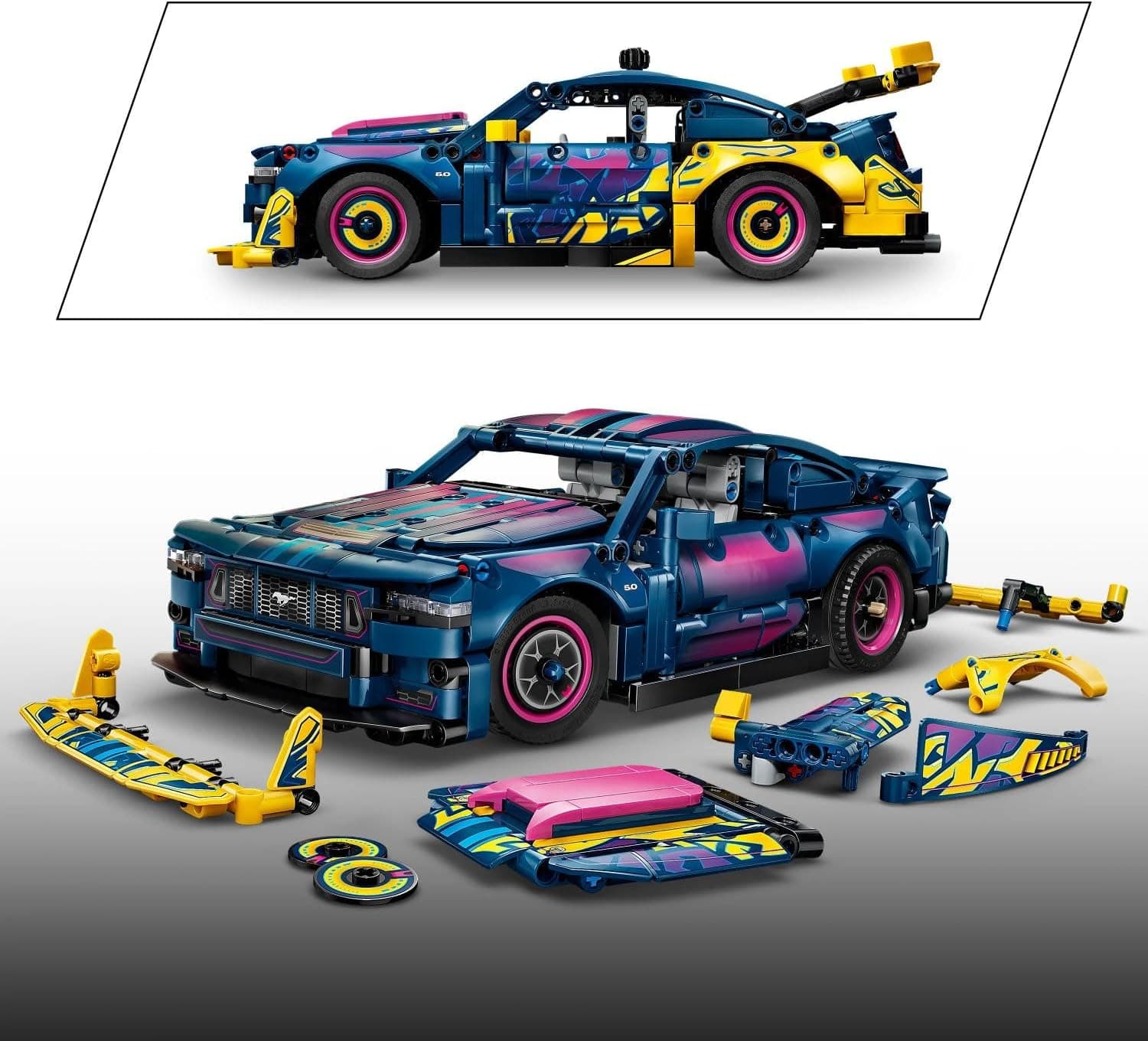 لگو Technic Ford Mustang GT ماشین مودیفای مدل 42236 لگو Technic Ford Mustang GT ماشین مودیفای مدل 42236