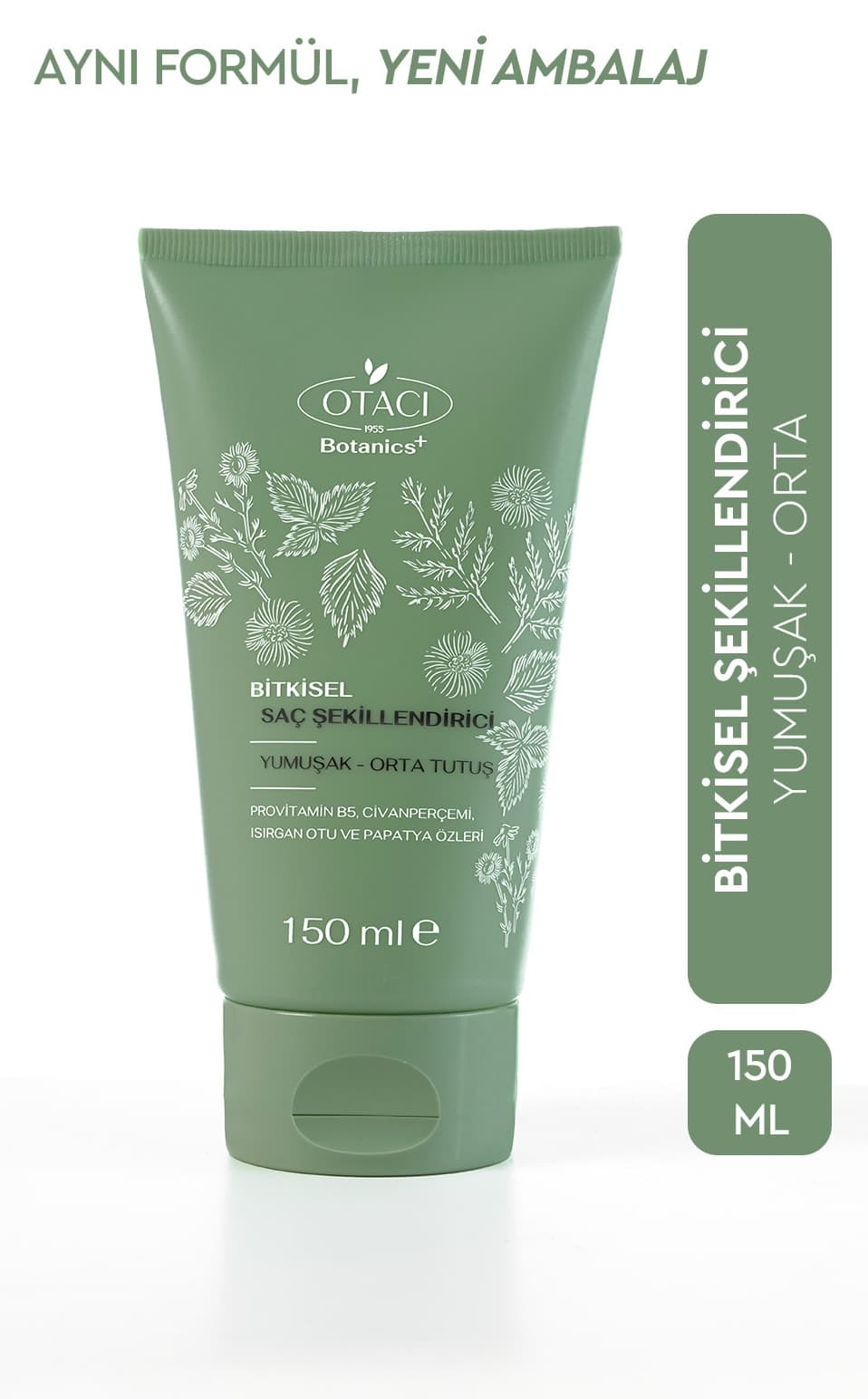 حالتدهنده موی گیاهی Otacı با نگهدارندگی ملایم و متوسط 150 ml حالتدهنده موی گیاهی Otacı با نگهدارندگی ملایم و متوسط 150 ml
