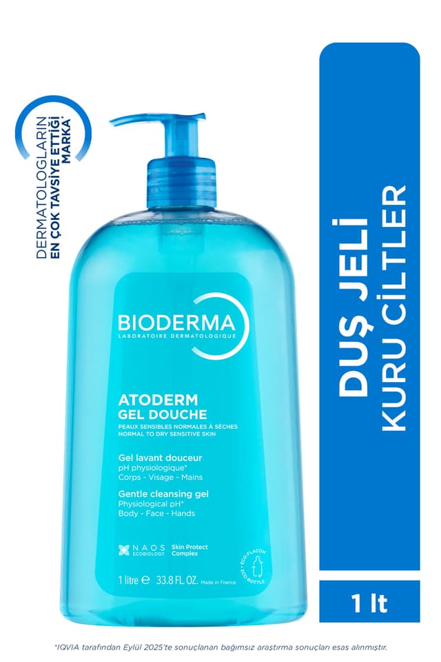 ژل دوش نوزاد، کودک و بزرگسال Bioderma Atoderm پاککننده و مرطوبکننده مناسب پوست خشک و انواع پوست 1 Lt ژل دوش نوزاد، کودک و بزرگسال Bioderma Atoderm پاککننده و مرطوبکننده مناسب پوست خشک و انواع پوست 1 Lt