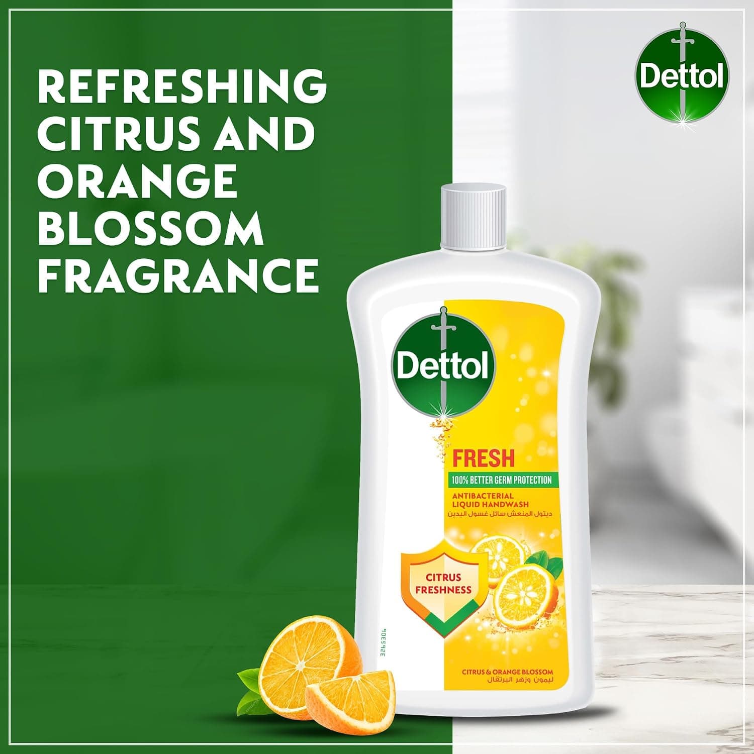 مایع دستشویی Dettol Fresh رفیل با عطر مرکبات و گل نارنج 1L x 3 مایع دستشویی Dettol Fresh رفیل با عطر مرکبات و گل نارنج 1L x 3