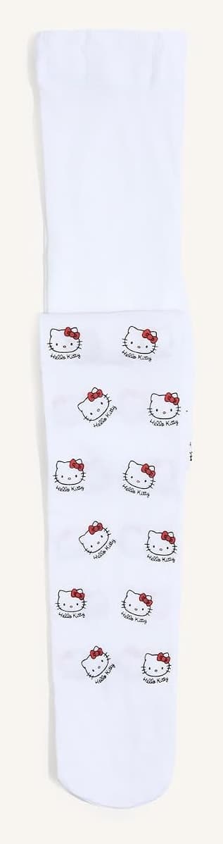 جوراب شلواری دخترانه DeFacto چاپی Hello Kitty جوراب شلواری دخترانه DeFacto چاپی Hello Kitty