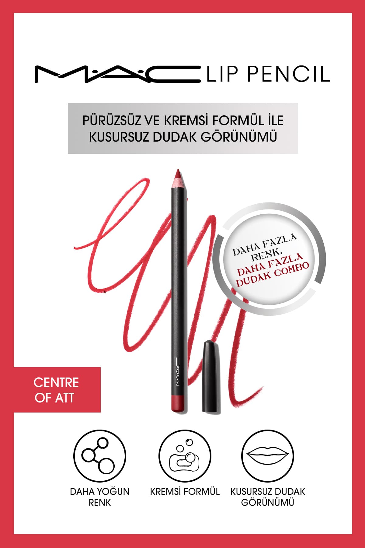 مداد لب Mac کرمی و ماندگار آلویی 1.45g مداد لب Mac کرمی و ماندگار آلویی 1.45g